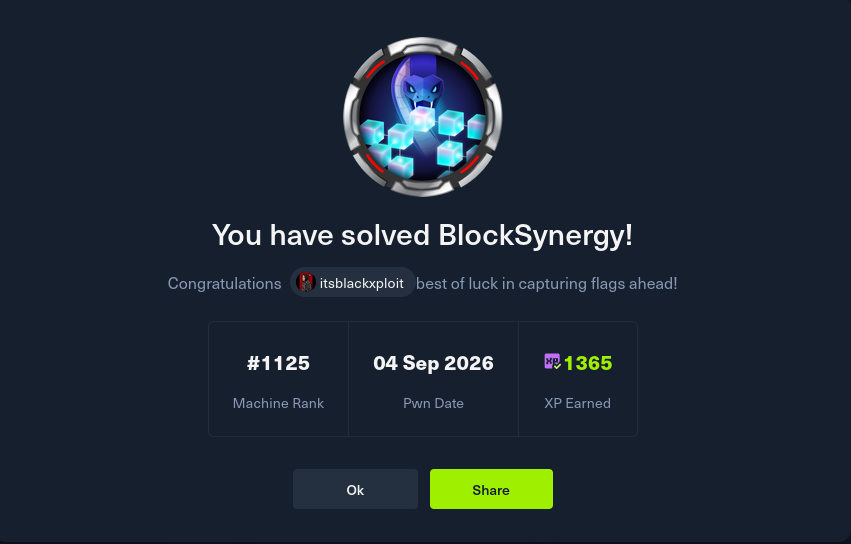BlockSynergy completion