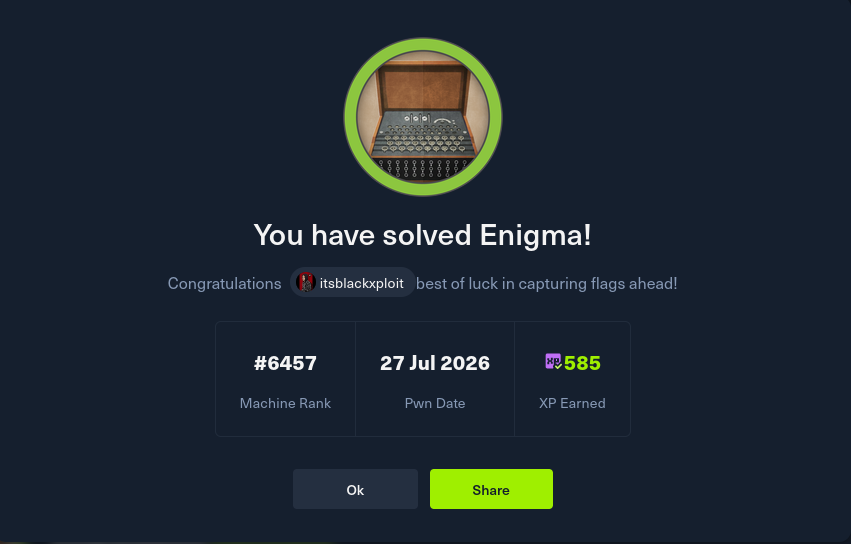 Enigma completion